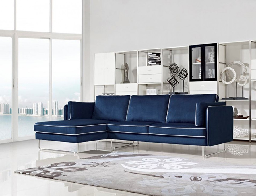 Blue sectional online for sale