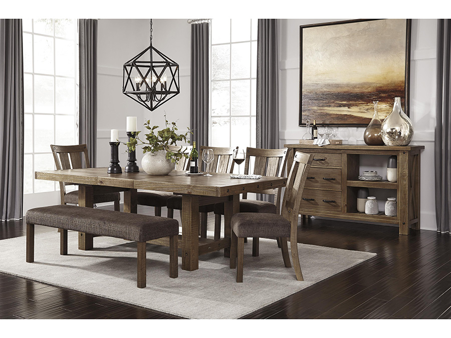 milner 7 piece extendable dining set