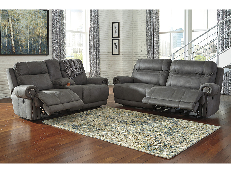 austere gray zero wall power wide recliner