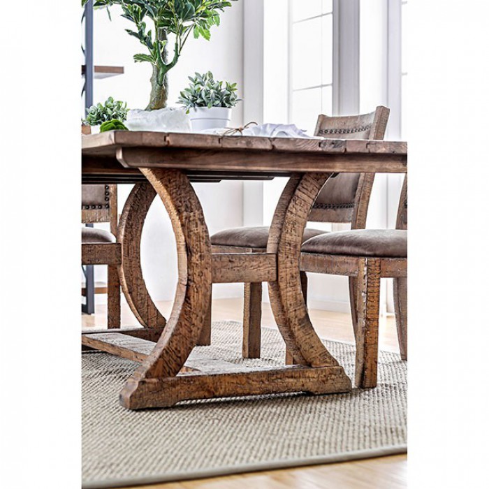 Rustic pine dining discount table and chairs