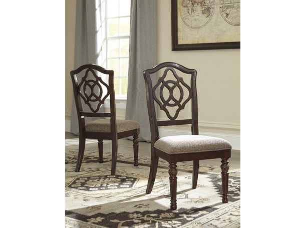 Leahlyn 2Pcs Side Chair In Reddish Brown Shop for Affordable