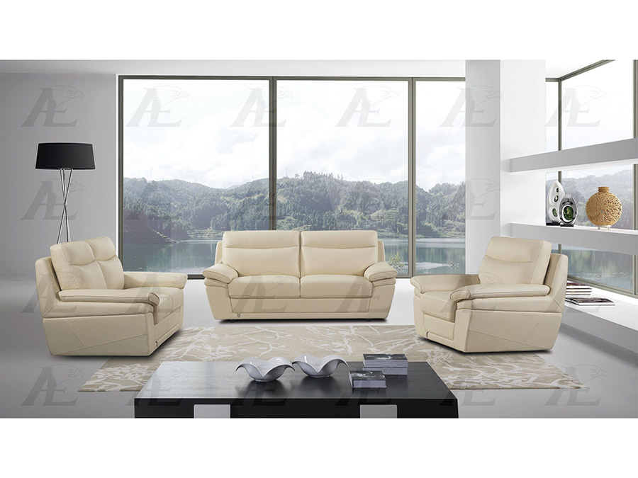 cream leather sofa decor
