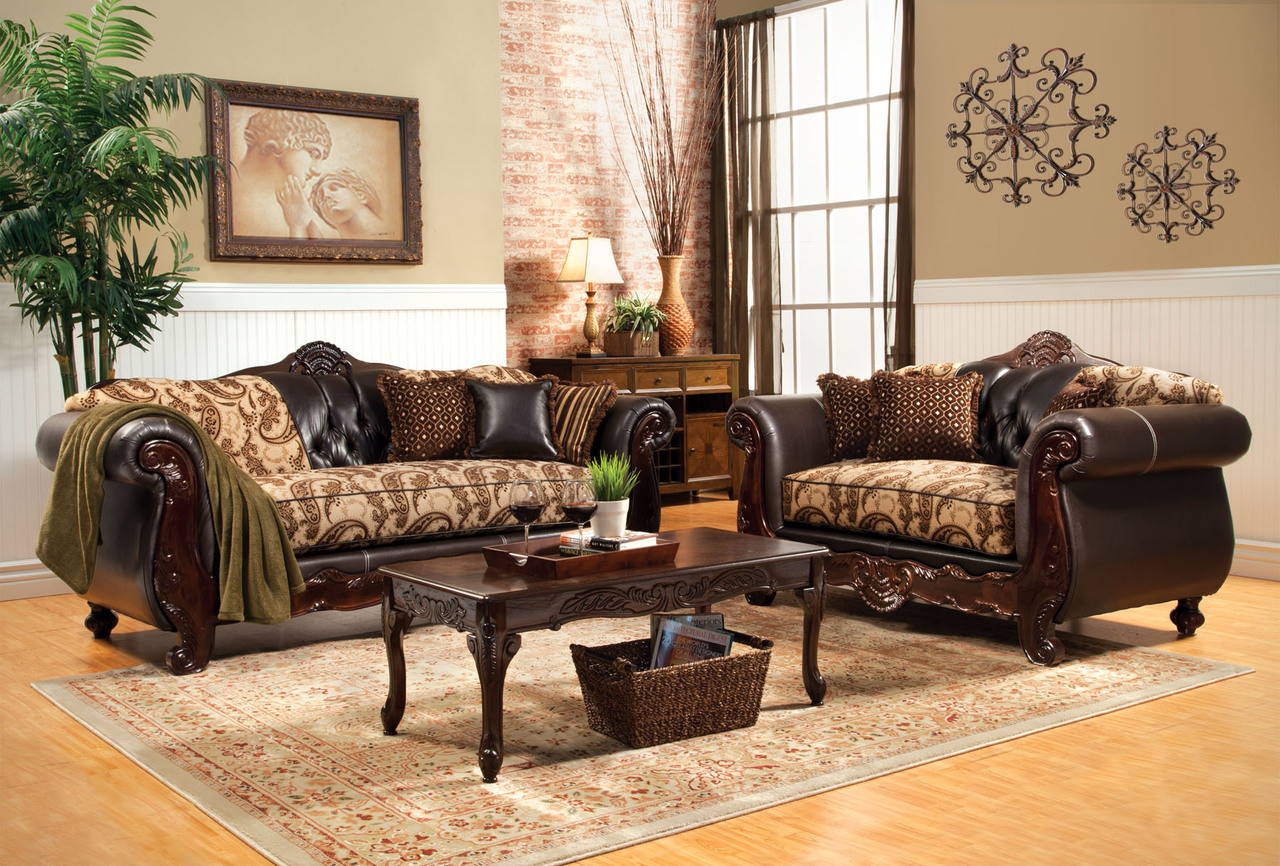 Bonaparte Traditional 2Pcs Sofa Set - Shop for Affordable Home ...