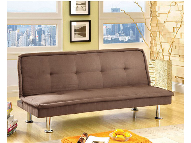 jacksonville mocha fabric futon sofa bed
