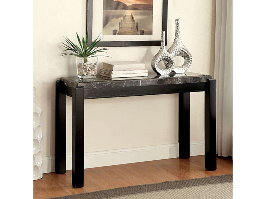 Gladstone Gray Finish Marble Top Sofa Table Shop For Affordable Home   CM4823BK S 