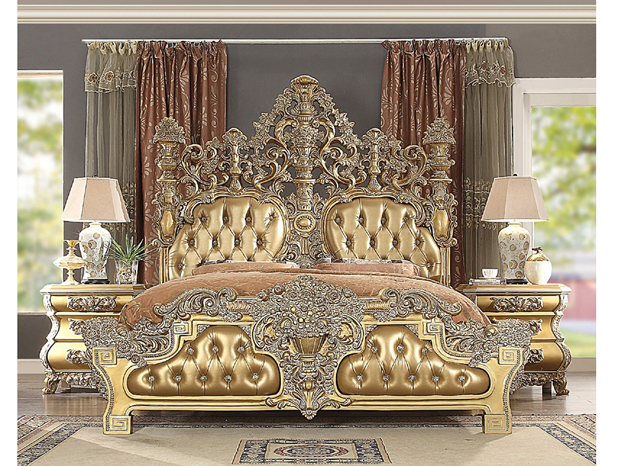 Decorative Gold Bench For Bedroom