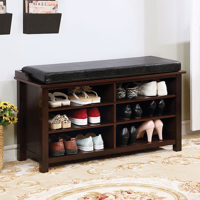 Tara Brown Cherry Shoe Rack Bench - Shop for Affordable Home Furniture ...
