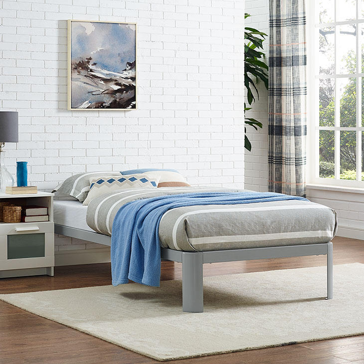 Corinne Twin Bed Frame In Gray - Shop for Affordable Home Furniture ...