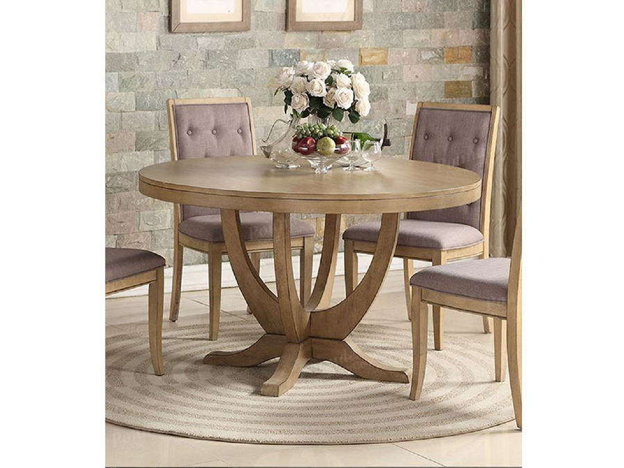 Light Wood Round Dining Room Table
