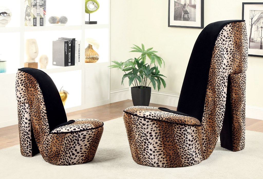 Heely Leopard Flannelette Accent Chair - Shop for Affordable Home ...